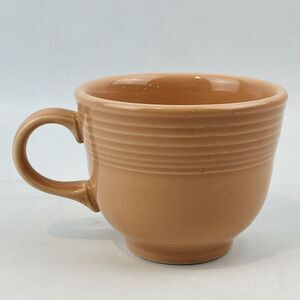 Fiesta Apricot Flat Cup Only Coffee Tea Homer Laughlin HLC Fiestaware